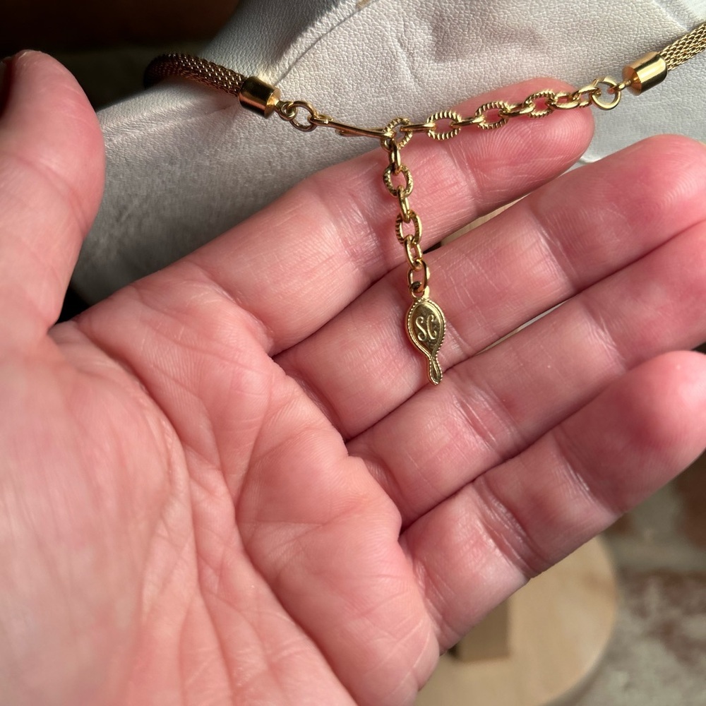 Vintage Sarah Coventry Blue Bar Snake Chain - Picture 5 of 16